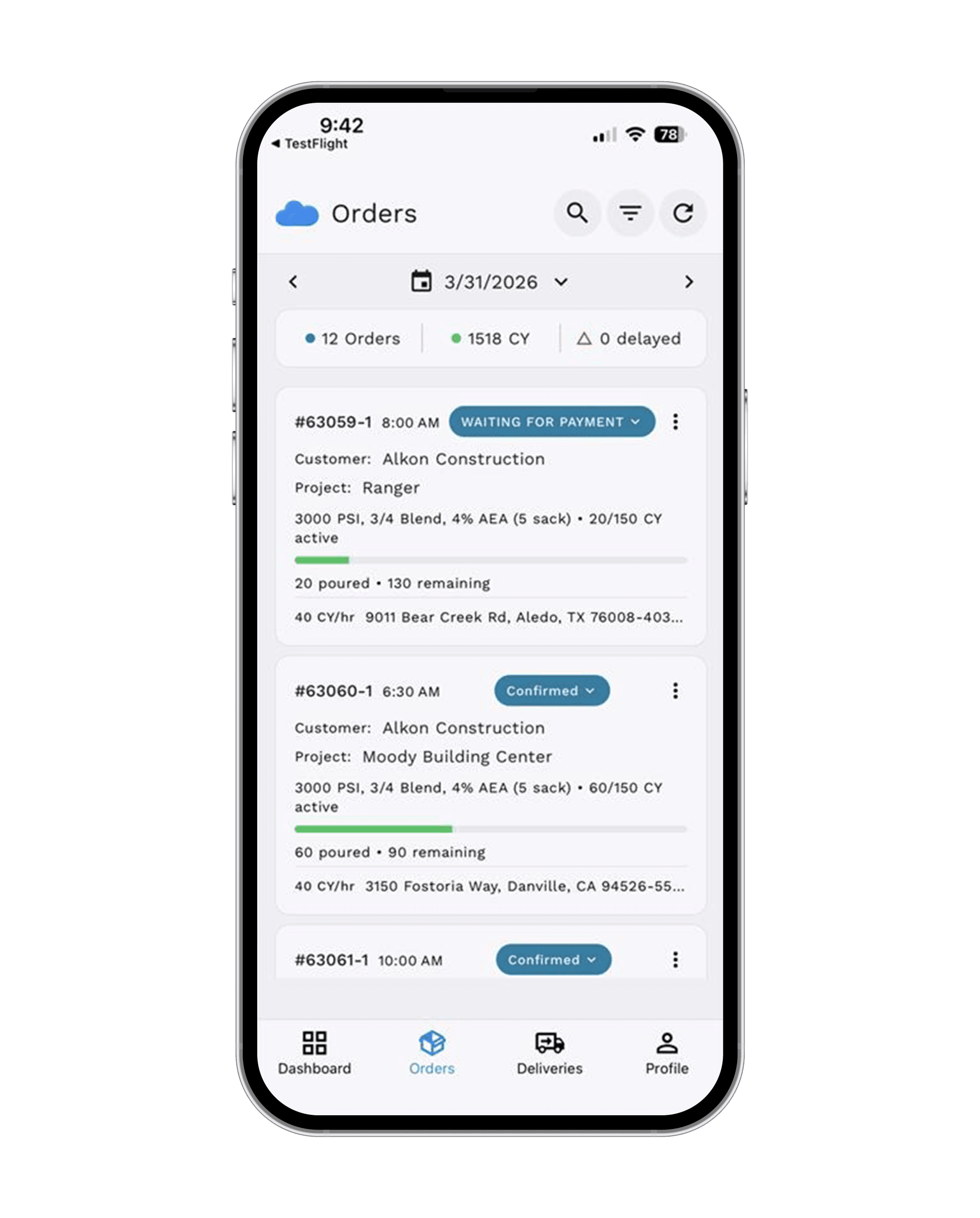 Mobile Orders